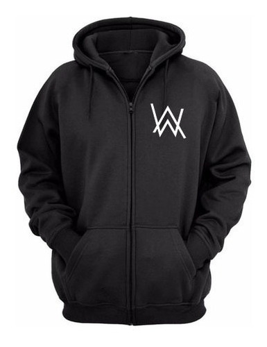 Blusa Moletom Ziper Com Estampa Alan Walker