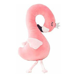 123arts Multi Flamingo Soft Plush En Forma De U Throw Pillow