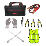 Kit Emergencia Y Seguridad Automotriz 6pz