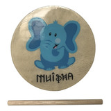 Instrumento Musical Tambor Mini Elefante Bebe Personalizado