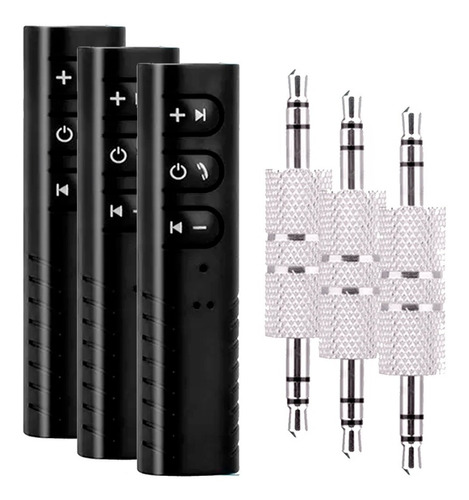 Kit 3 Adaptador Receptor Bluetooth P2 Som Automotivo Fone