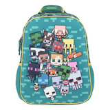 Mochila Chica Preescolar Kinder Chenson Minecraft Friends 