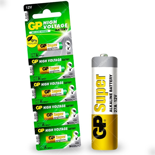 Pila Bateria Gp 27a 12v Blíster X5 Original Alarma A27 L828