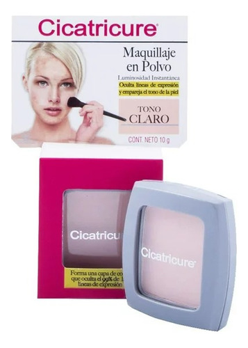 Cicatricure Maquillaje En Polvo Tono Claro Anti Edad 10gr