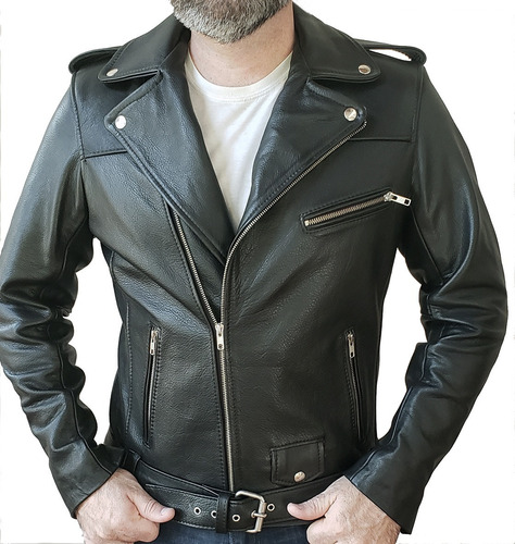 Campera De Cuero  Chaqueta Rockera Perfecto  