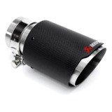 Puntas De Escape Tipo Akrapovic Fibra De Carbono Color Negro