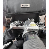 Camara Nikon Fe + Lente Vivitar 28-105 + Bolso
