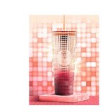 Vaso Starbucks Cold Cup Gradient Grid Pink 2023