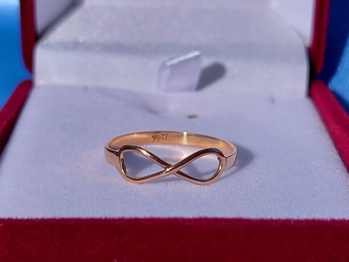 Anillo Juvenil Infinito 18 Kilates Nacional 