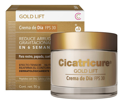 Cicatricure Gold Lift Crema De Dia Fps30 Antiarrugas 50g Momento De Aplicación Día Tipo De Piel Pieles Maduras