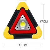 Triangulo Carretera Luz Led Emergencia Sos Recargable Solar 