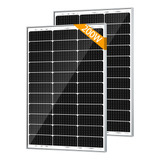 Solperk Paquete De 2 Paneles Solares Monocristalinos Pro De 