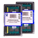 Memória Kingston Ddr2 2gb 800 Mhz Notebook Kit C/ 05 Unid 