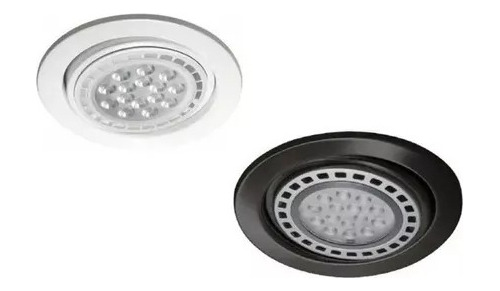 Spot Apto Led Embutir Pvc Redondo Diam 160mm C/lampara Ar111