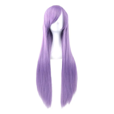 Peluca Morada ( Morado Neutro) Cabello Liso Largo Cosplay | Meses sin interés