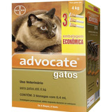 Advocate Gatos Até 4kg Combo 3 Pipetas - Bayer