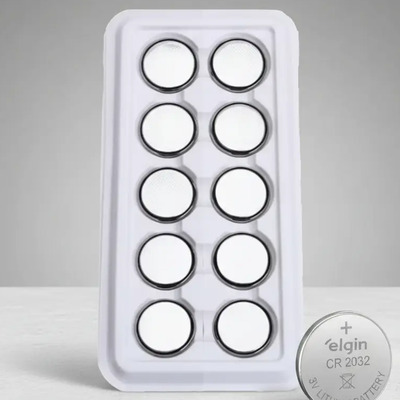 10 Unidades Baterias Cr2032 Moeda 3v Elgin | MercadoLivre