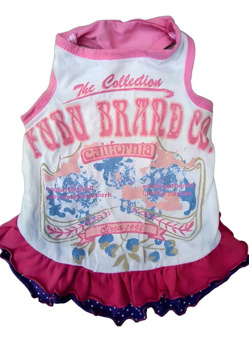 Vestido Perrita Talla 4 Hasta 42cm Lomo Olanes Jano's Can