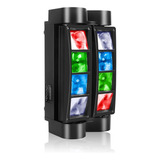 Cabezal Spider Led Rgbw Doble Barra De Led Movil Beam 8x3w