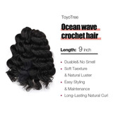 Extensiones De Cabello Sintético Con Ondas Para Crochet, Paq