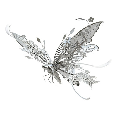 Kit De Maquetas De Rompecabezas De Mariposas En 3d De W Toy