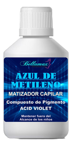 Matizador Capilar Azul De Metileno Bellamax 1 Litro