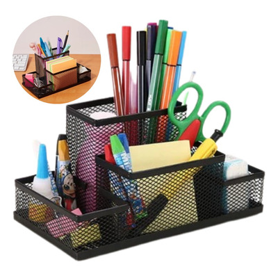 Organizador De Mesa Aramado Porta Caneta Clips Lapis Papel