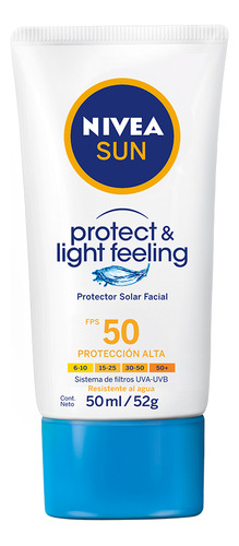 Nivea Sun Protect & Light Feeling Facial Fps 50 50ml