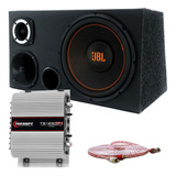 Caixa Trio Som Jbl Selenium 12 Polegadas + Modulo Taramps