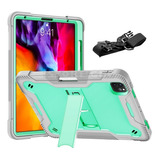 Protector Uso Rudo + Correa Para iPad Air 4 10.9 A2316 A2324