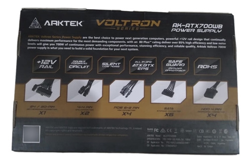 Fuente Arktek Voltron Ak-atx700wb 