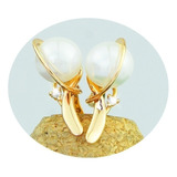 Aretes Pendientes Broqueles Oro 18k Moderno Regalo Mama Fino