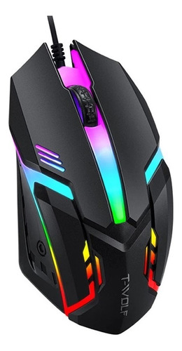 Mouse Gamer Óptico X3 Con Rgb  Negro