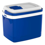 Caixa Térmica Soprano Cooler 32l Azul Com Alça Até 50 Latinhas Cerveja