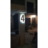 5 Numeros 3d Led Para Casa De 30cm