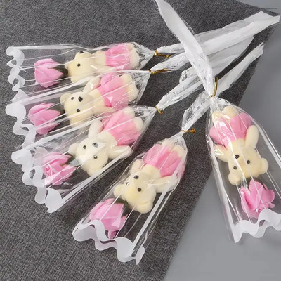 10 Ramos De Jabón Artificial Con Forma De Oso Rosa Para El D