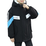 Campera Largo Niños C/capucha Y Piel Cordero  Abrigada N55