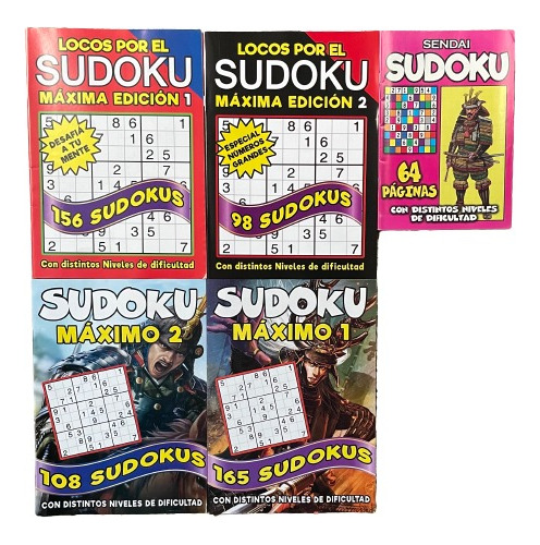 Lote X 5 Sudoku Joker Master  