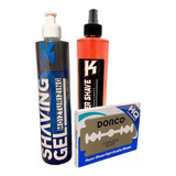 Shaving Gel Azul Kbron After Shave + 100 Navajas Dorco Azul