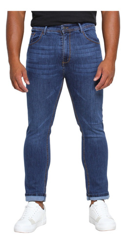 Pantalón Slim Fit De Mezclilla Strech Studio 74 Varias Talla