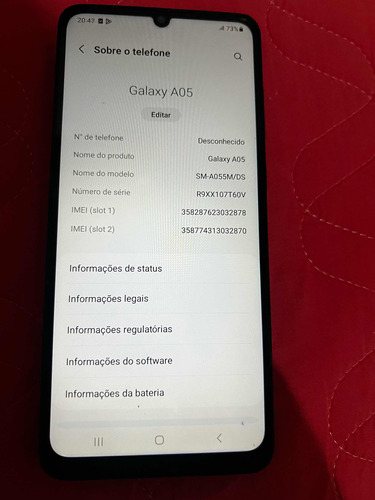 Celular Samsung Galaxy A05