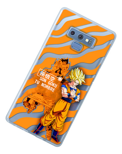 Funda Para Galaxy Dragon Ball Z Goku Ssj Con Personalizacion