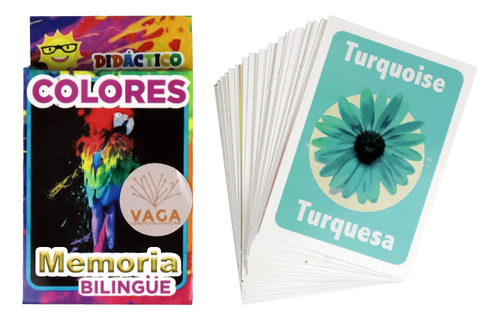 Juego De Memoria Bilinüe 20 Pares + 1 Rompecabezas 