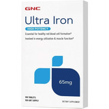 Gnc | Ultra Iron | Hierro | 65mg | 100 Tablets | Usa