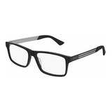 Montura Para Lentes, Gafa Gucci Web Hombres Gg0632o 001 Negr