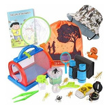 Kit Explorador Y Atrapar Insectos Red Para Niños 3 A 12 Años