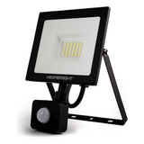 Foco Proyector Led 30w Megabright C/sensor Color De La Carcasa Negro