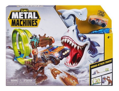 Pista Metal Machines Tiburon Ataque Art 6760 Loonytoys Color Multicolor