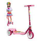 Patinete Sweet Game Rosa 3 Rodas Freio Traseiro Bandeirante