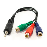5 Adaptadores Cable Plug 3.5 4 Contactos A 3 Rca Rgb Tv Lcd